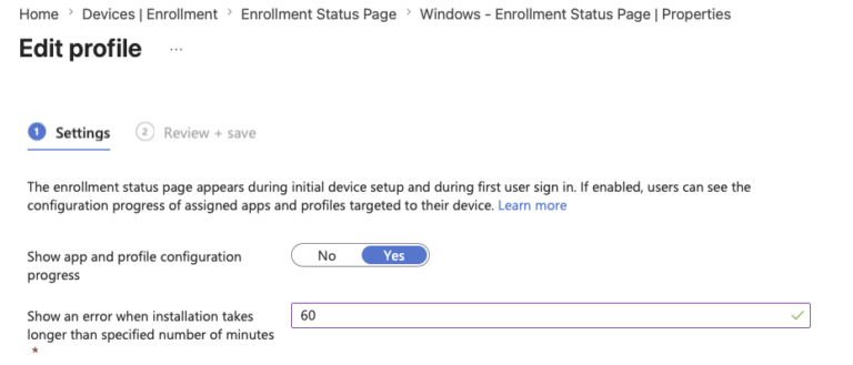 The Intune Enrollment Status Page: Every Setting Explained